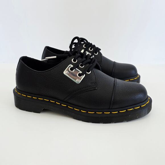Dr. Martens Black 1461 Combs Cap Toe Derby Lace Up Loafers Woman's 8 / Men's 7 - Picture 2 of 12